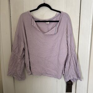 Free People Boho Bell Sleeve Shirt Size Large Fairycore